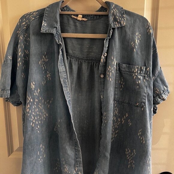 Splendid Collection | Summer Set Button Down Shirt + Drawstring Shorts - Picture 5 of 8